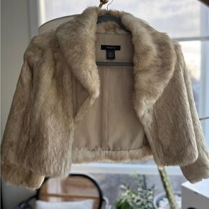 Arden B Cream Teddy Jacket